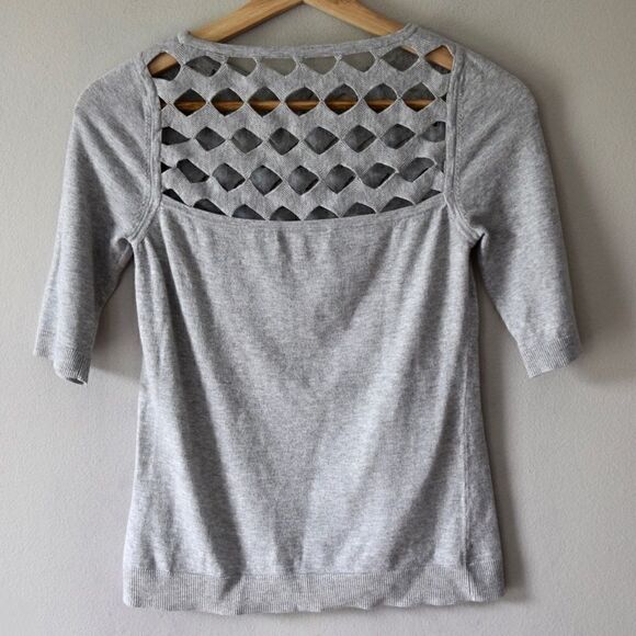 MILLY Top, Heather Gray, Size Small - Picture 5 of 8